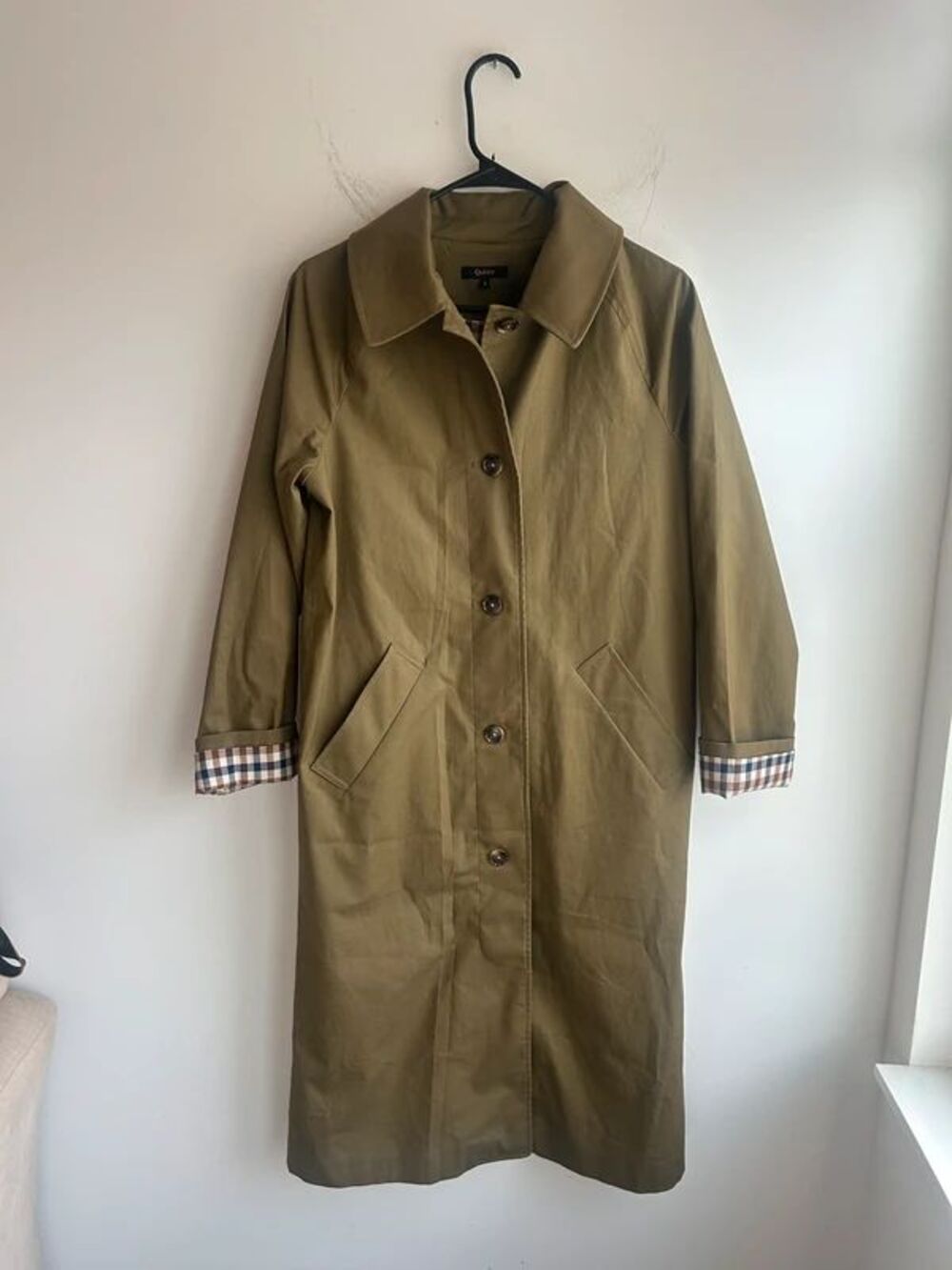 Quince Comfort Stretch Mac Coat Size Small
